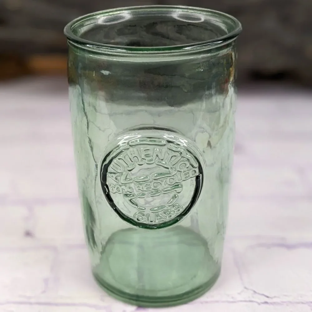 Authentic 100% Recycled Green Glass